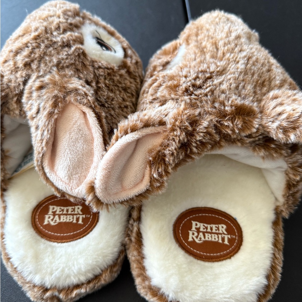 Peter Rabbit Brown Kids Slippers